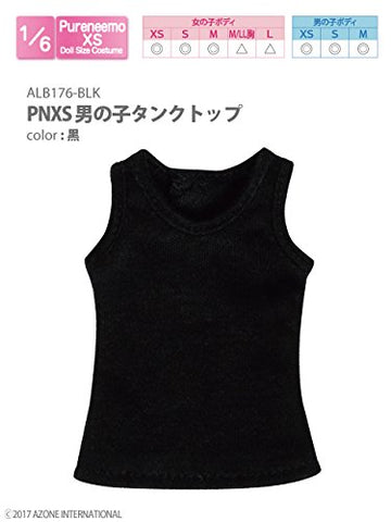 Doll Clothes - Pureneemo Original Costume - PureNeemo XS Size Costume - Boys Tank Top - 1/6 - Black (Azone)