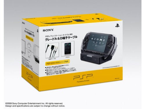 PSP Cradle & D-Terminal Cable (for PSP-2000/3000 Models) - Solaris