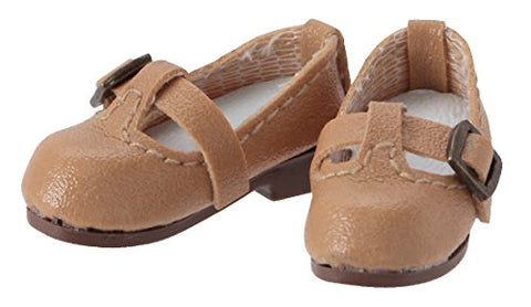 Doll Clothes - Picconeemo Costume - T Strap Shoes - 1/12 - Beige (Azone)