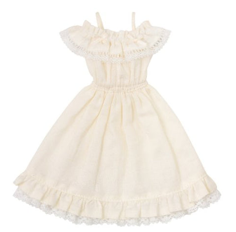 PureNeemo S Size Costume - Pureneemo Original Costume - Doll Clothes - Off Shoulder Frill One-piece - 1/6 - Cream (Azone)