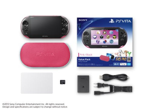 PlayStation Vita Value Pack Pink Black (PCH-2000) - Solaris Japan