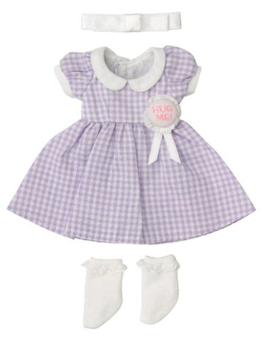 Doll Clothes - KIKIPOP! - Kinoko Planet - Hug Me! Rosette One-piece Set - Purple Check (Azone)