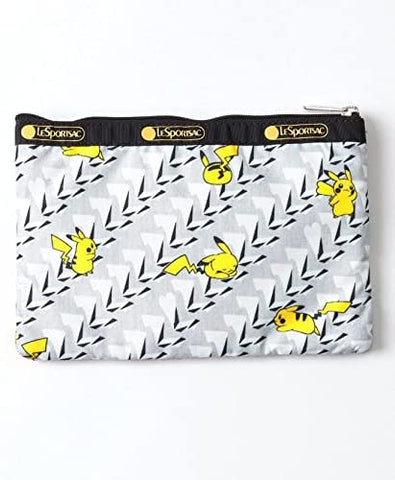 Pokémon - 3-Zip Cosmetic Pouch - Pikachu Monogram (Pokémon Center, LeSportsac)