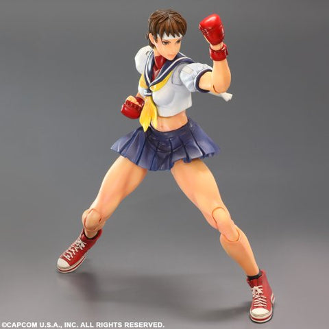 Super Street Fighter IV: Arcade Edition - Kasugano Sakura - Play Arts Kai (Square Enix)