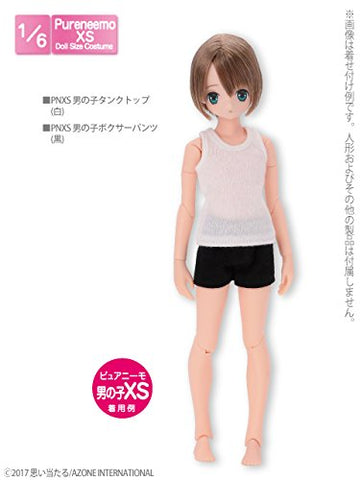 Doll Clothes - Pureneemo Original Costume - PureNeemo XS Size Costume - Boys Tank Top - 1/6 - White (Azone)