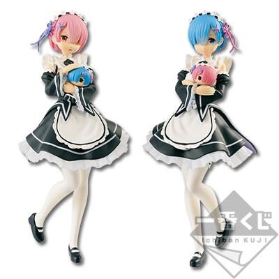 Re:Zero kara Hajimeru Isekai Seikatsu - Ram - Rem - Ichiban Kuji - Ichiban Kuji Re:Zero kara Hajimeru Isekai Seikatsu ~Happy Birthday Rem & Ram!~ - A Prize