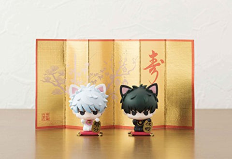 Gintama. - Sakata Gintoki - Petit Chara Land - Maneki Makuri Neko Set (MegaHouse)