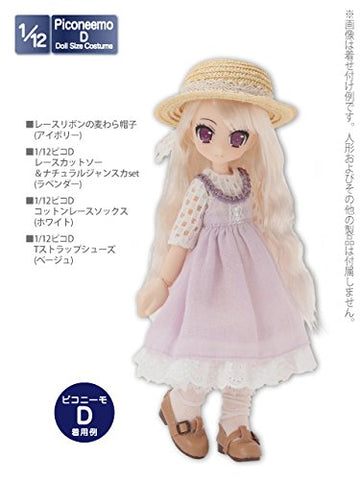 Doll Clothes - Picconeemo Costume - Lace Cut and Sewn & Natural Jumper Dress Set - 1/12 - Lavender (Azone)