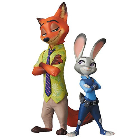Zootopia - Judy Hopps - Nick Wilde - Ultra Detail Figure No.452 - UDF Disney Series 7 (Medicom Toy)