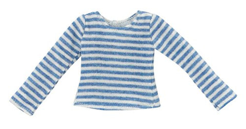 Doll Clothes - Pureneemo Original Costume - PureNeemo S Size Costume - Stripes T-shirt - 1/6 - Blue x White (Azone)