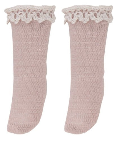 Doll Clothes - Picconeemo Costume - Cotton Lace Socks - 1/12 - Pink Beige (Azone)