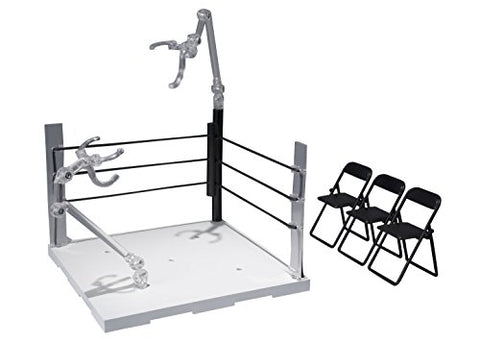 Tamashii Stage - Act. Ring Corner & Pipe Chair set - Neutral (Bandai)