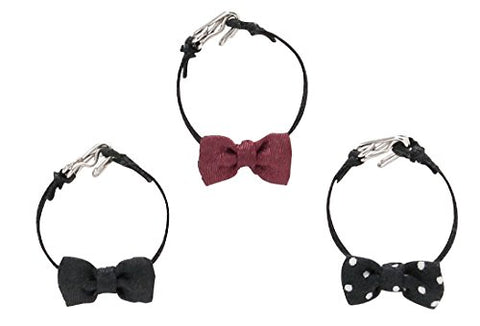 Doll Clothes - Komorebi Mori no Oyofukuya-san - Pureneemo Original Costume - Bow Tie Set - 1/6 - Black Bordeaux Black x White Dot (Azone)