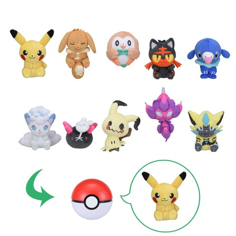 Pokemon - Mini Plushie in Poke Ball - Vol. 3 - Single Random Plushie (Pokemon Center)