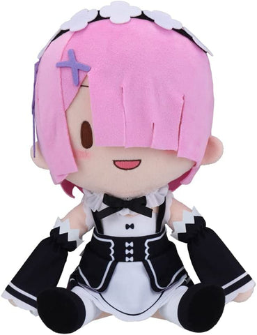 Re:Zero kara Hajimeru Isekai Seikatsu - Ram - Fuwa Puchi Plush (L) (SEGA)