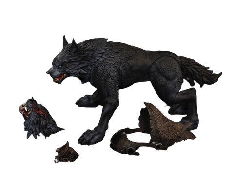 Battle Wolf - Iron Blade - Basic Edition - Black - 1/12 (D20studio)