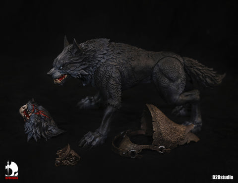 Battle Wolf - Iron Blade - Basic Edition - Black - 1/12 (D20studio)