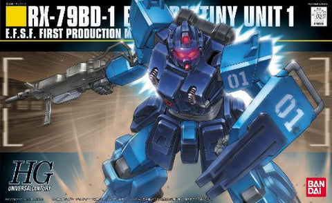 Kidou Senshi Gundam: Dai 08 MS Shotai - RX-79BD-1 GM Blue Destiny Unit 1 - HGUC 080 - 1/144 (Bandai)