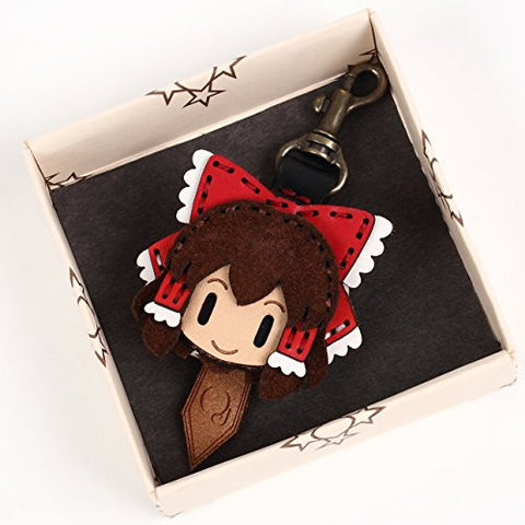 Touhou Project - Hakurei Reimu - Hand Made Leather Key Cap