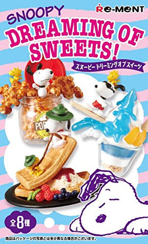 Peanuts - Snoopy - Woodstock - Candy Toy - Snoopy DREAMING OF SWEETS! - 2 - Caramel Popcorn (Re-Ment)