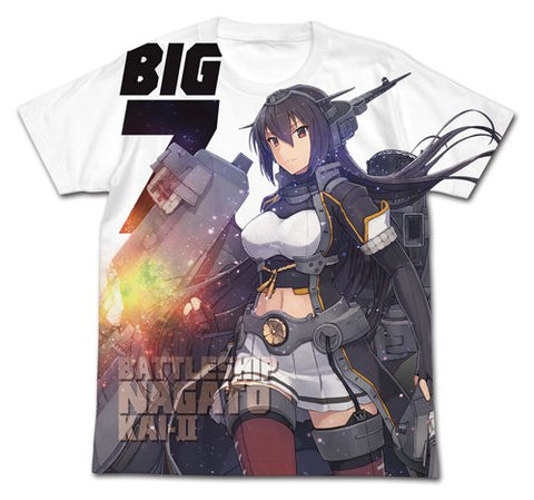 Kantai Collection ~Kan Colle~ - Nagato - Full Graphic T-Shirt - T-Shirt - Swimsuit Mode, Kai Ni, White - Size L