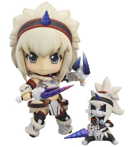 Monster Hunter 4 - Airou - Hunter - Nendoroid #377 - Kirin Armor ver., Full Action (Good Smile Company)