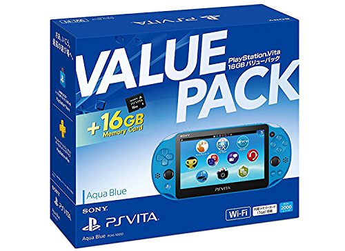 PlayStation Vita 16GB - Value Pack - Aqua Blue - Solaris Japan