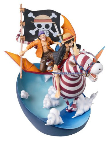One Piece - Monkey D. Luffy - Roronoa Zoro - Usopp - Desktop Real McCoy (MegaHouse)