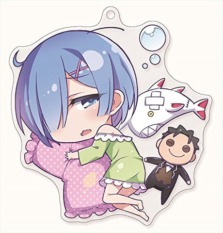 Re:Zero kara Hajimeru Isekai Seikatsu - Rem - Natsuki Subaru - Acrylic Keychain - Oyasumi