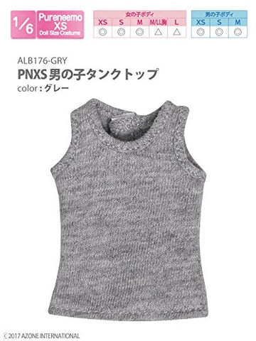 Doll Clothes - Pureneemo Original Costume - PureNeemo XS Size Costume - Boys Tank Top - 1/6 - Gray (Azone)