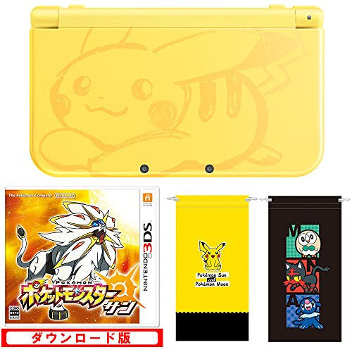 New Nintendo 3DS LL Pikachu Yellow - Pokemon Sun Set (incl. Pouch