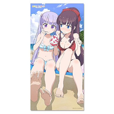 New Game!! - Microfiber Bath Towel - Aoba & Hifumi - Swimwear Ver.