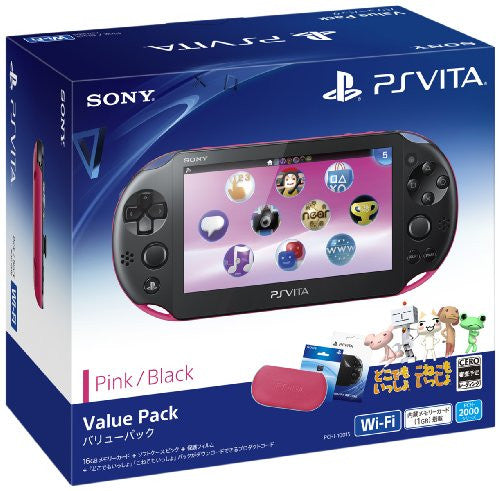 PlayStation Vita Value Pack Pink Black (PCH-2000) - Solaris Japan