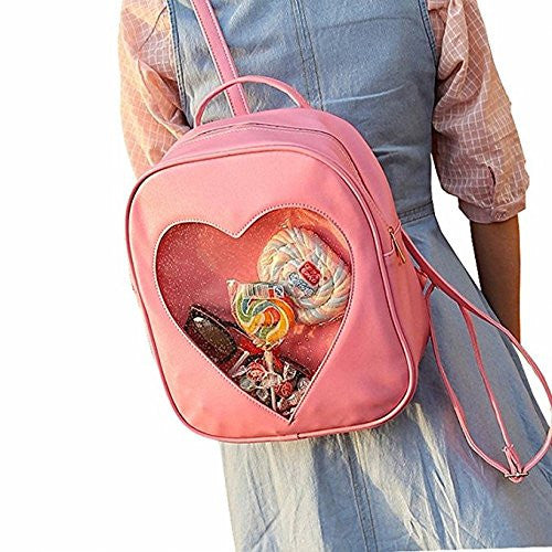 Clear discount heart backpack