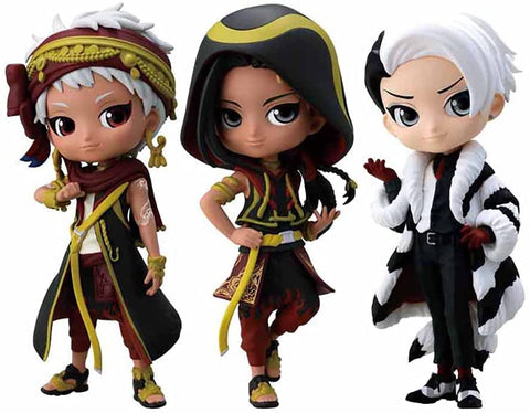 Twisted Wonderland - Kalim Al-Asim - Jamil Viper - Divus Crewel - Disney Twisted Wonderland Q Posket Petit vol.5 - Set of 3 Figures (Bandai Spirits)