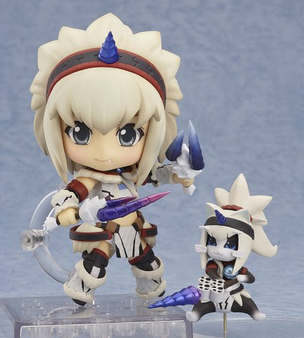 Monster Hunter 4 - Airou - Hunter - Nendoroid #377 - Kirin Armor ver., Full Action (Good Smile Company)