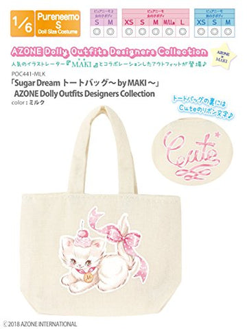 Doll Clothes - Pureneemo Original Costume - Sugar Dream Tote Bag -by MAKI- - 1/6 - Milk (Azone)