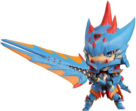 Monster Hunter 3 (Tri) G - Hunter - Nendoroid #266 - Male Swordsman - Lagia X Armor ver., Full Action (Good Smile Company)