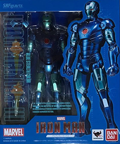 Iron Man - Iron Man Mark III - S.H.Figuarts - Blue Stealth Color (Bandai)