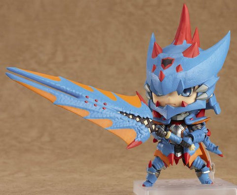 Monster Hunter 3 (Tri) G - Hunter - Nendoroid #266 - Male Swordsman - Lagia X Armor ver., Full Action (Good Smile Company)