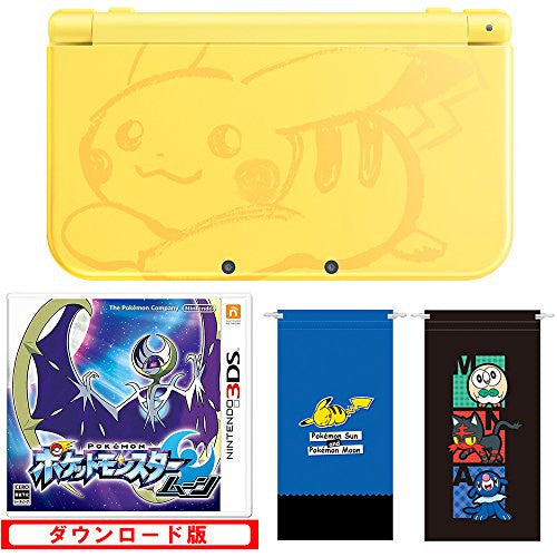 New Nintendo 3DS LL Pikachu Yellow - Pokemon Moon Set (incl. Pouch