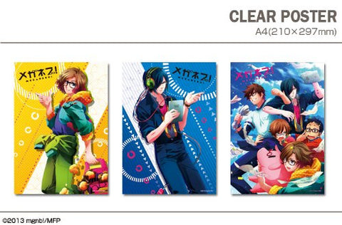 Meganebu! - Souma Akira - Minabe Yukiya - Hachimine Takuma - Kamatani Mitsuki - Kimata Hayato - Clear Poster Set 02 (Dezaegg)