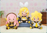 Vocaloid - Megurine Luka - Kagamine Rin - Kagamine Len - Fuwa Fuwa Mascot Vol.2 - Plush Set