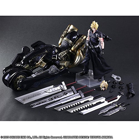 Final Fantasy VII: Advent Children - Cloud Strife - Play Arts Kai - & Fenrir - 2021 Re-release (Square Enix)