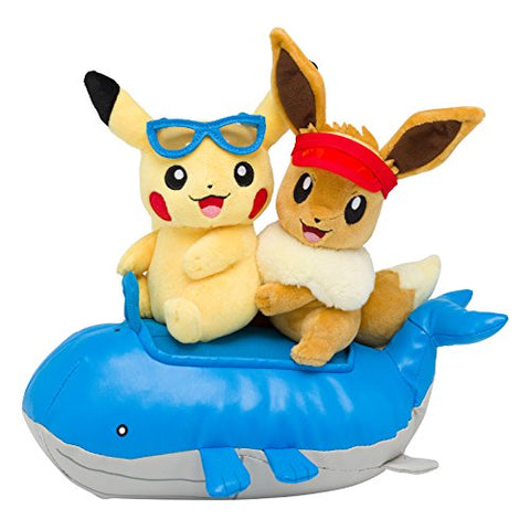 Pocket Monsters - Pikachu - Eievui - Whaloh - Pokécen Plush