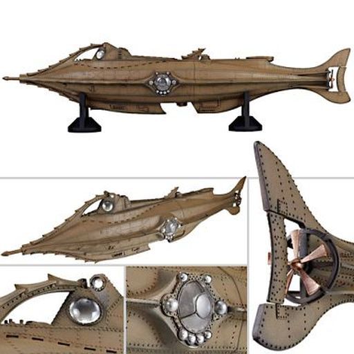 MEGA SOFUBI ADVANCE ノーチラス号 Amazon | 海洋堂 メガソフビアドバンス 海底二万マイル ノーチラス号