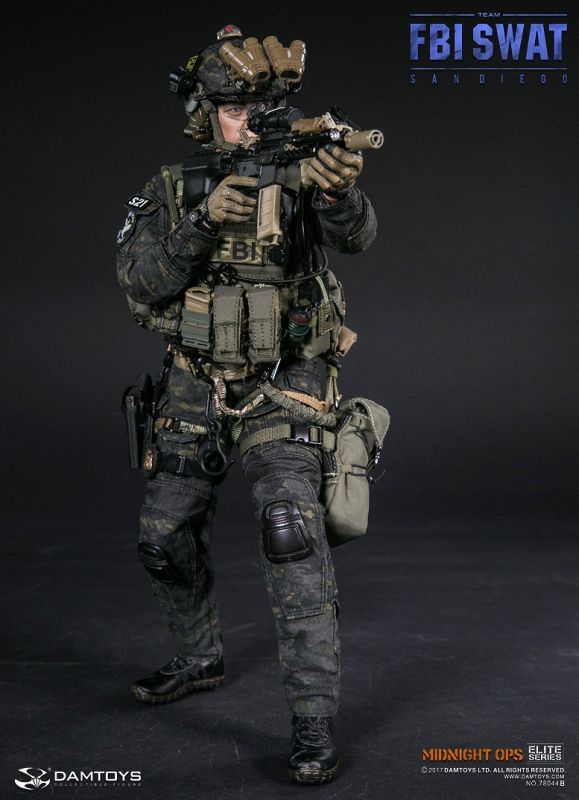 1/6 Elite Series FBI SWAT Team Agent San Diego Midnight OPS