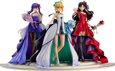 Fate/Stay Night - Saber - Matou Sakura - Rin Tohsaka - 1/7 - 15th Celebration Dress Ver. - Set of 3 Figures (Good Smile Company)