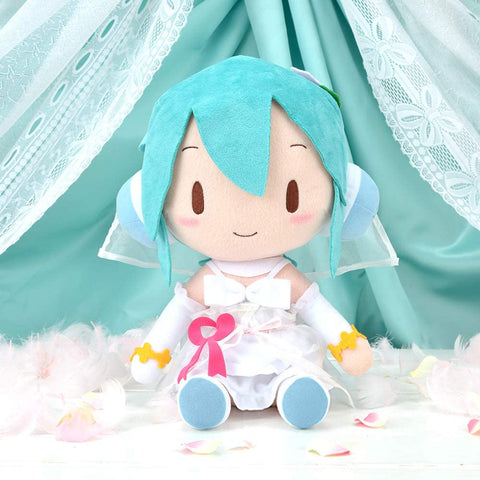 Hatsune Miku -Project DIVA- Arcade Future Tone - Hatsune Miku - Special Fuwa Fuwa Nuigurumi - White Dress (SEGA)