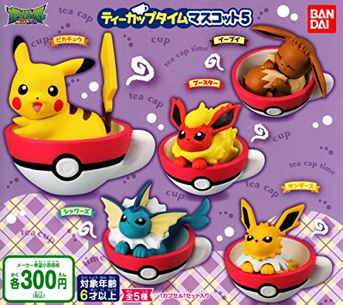 tea time monsters Pocket Monsters Sun & Moon - Pikachu - Pokemon Tea Cup Time Mascot 5 (